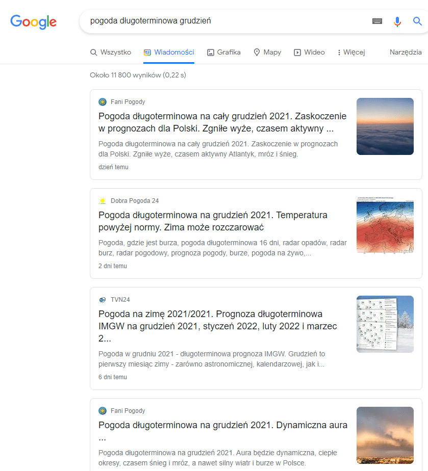 Google News przykład 